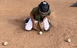 Catcher blocking balls