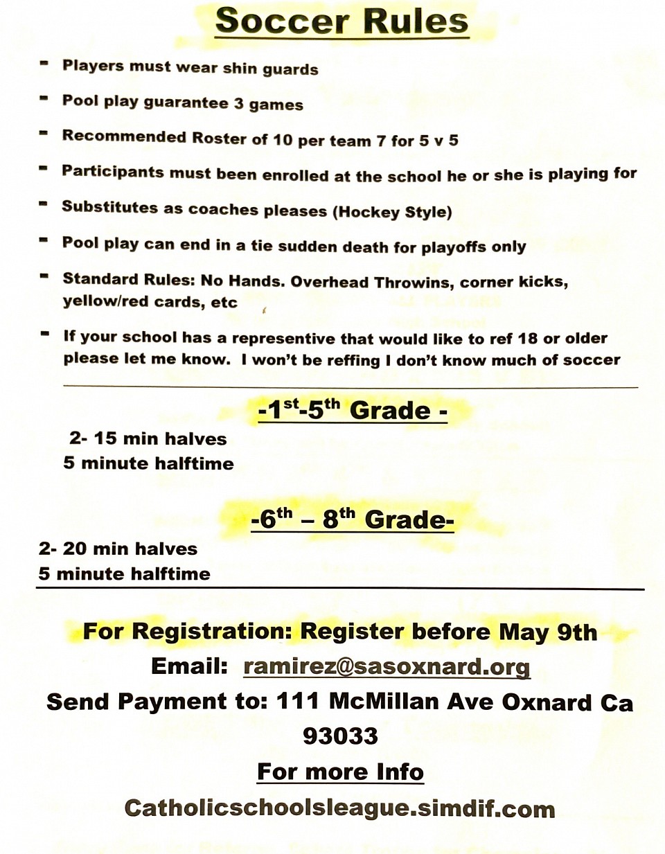Rules For Soccer 2025